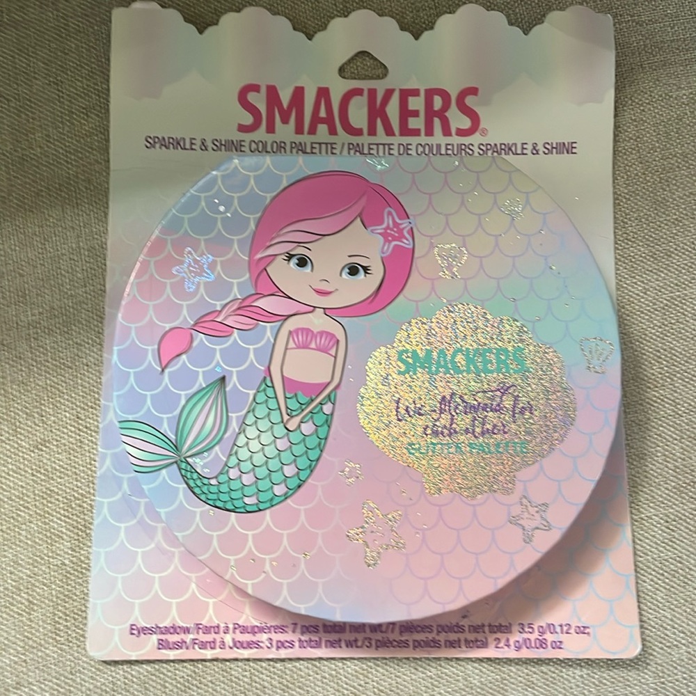 Little girl first make up set. With mermaids.